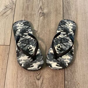 Camo Kids Flip Flops Size 1